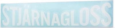 STJÄRNAGLOSS - Vinyl Sticker White
