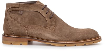 Floris van Bommel - DE BRAVER 01.03 - Vrije tijd half-hoogHeren veterschoenHeren sneakers - Kleur: Taupe - Maat: 42.5