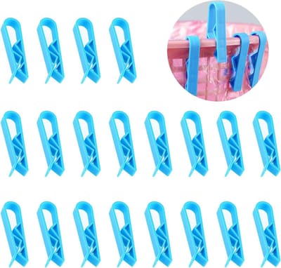 Zekeringsclip voor afvalcontainer tas - set van 20 stuks - plastic klemmen - vuilniszak clip