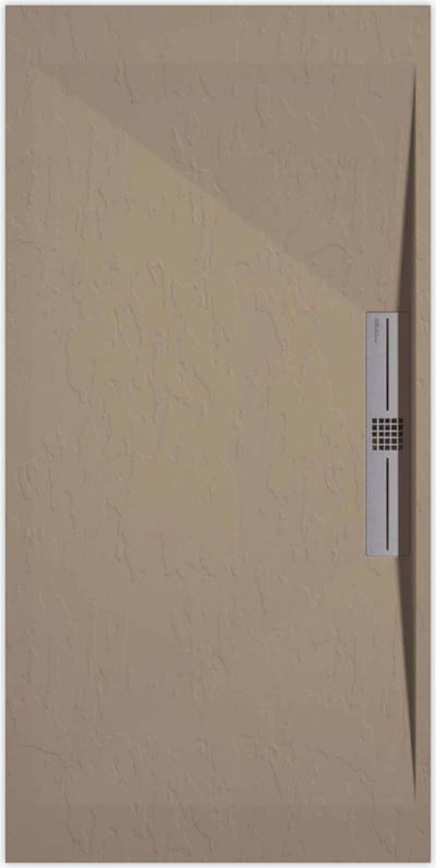 Sanifun douchebak Stone Side Moka Slate 1400 x 800 S