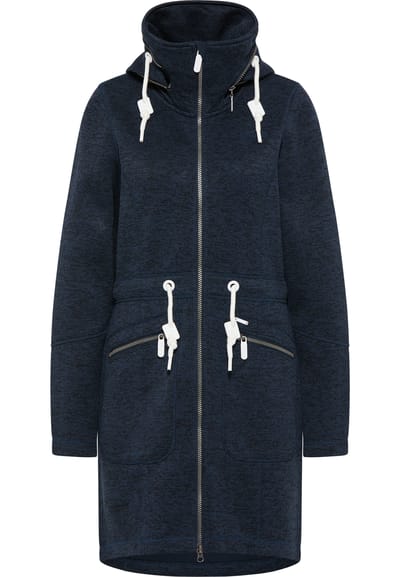 ICEBOUND Yuka serie Gebreide fleece jas Dames marine gem