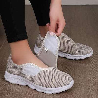 Casual Orthopedie Brede Voeten Gezwollen Schoenen Duim Eversie Aanpassen Zacht Comfortabel Diabetische Schoen Wandelschoenen 39 black