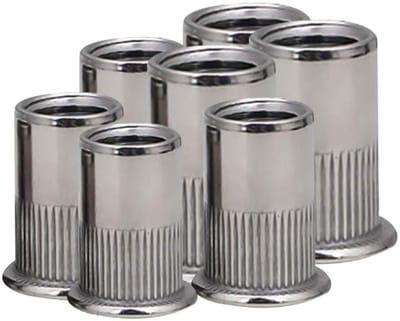Set van 10 RVS Rivet Nuts M3/M4/M5/M6/M8/M10/M12 - Draadinvoeren voor Bevestiging en Montage