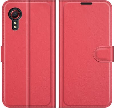 Coverup Hoesje - Geschikt voor Samsung Galaxy Xcover 5 Hoesje - Coverup Book Case - Rood