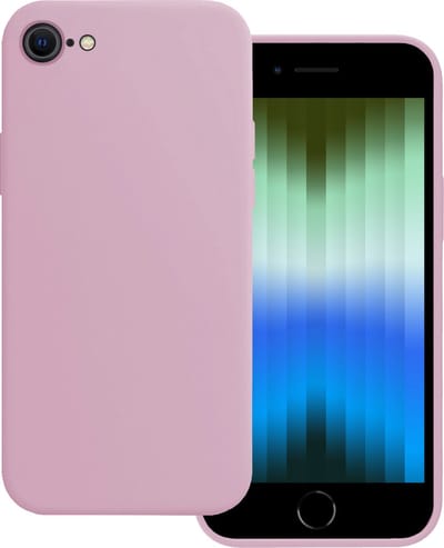 Hoesje Geschikt voor Apple iPhone SE (2022) - Sterk & Shockproof - Hoes Cover - Siliconen Case - Lila