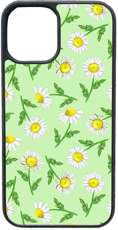 Telefoonhoesje - GROENE MADELIEFJES - Iphone 12/12 Pro