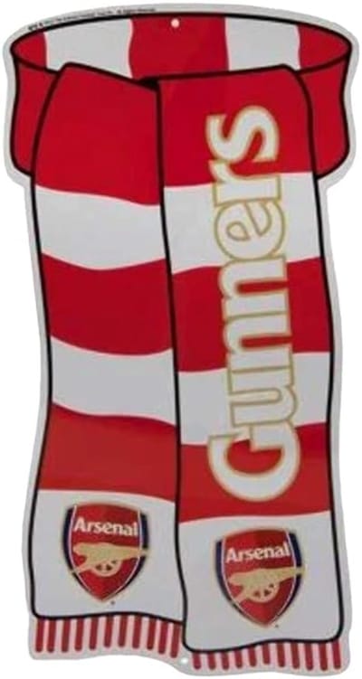 Voetbal Raambord - Club Teken - Supporters Uiten - Officieel Gelicentieerd - 18 x 9 cm - Rood/Wit