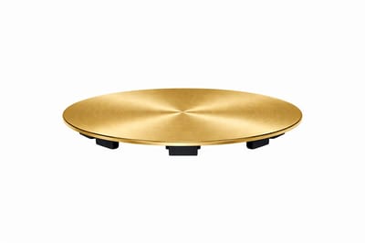 Waterval Afdekplaat Gootsteen Ø114 mm – RVS 304 – Spoelbak Afvoer Cover – Korfplug afdekken – Goud