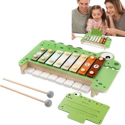Kinderpiano Speelgoed - Interactieve Piano - Muziek Leren - Dierenthema Toetsen - 298 x 18 x 72 cm - Niet gespecificeerd
