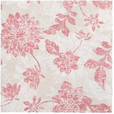 50 Servetten ROYAL Collection 1/4 vouw 40 cm x 40 cm bordeaux Flowers