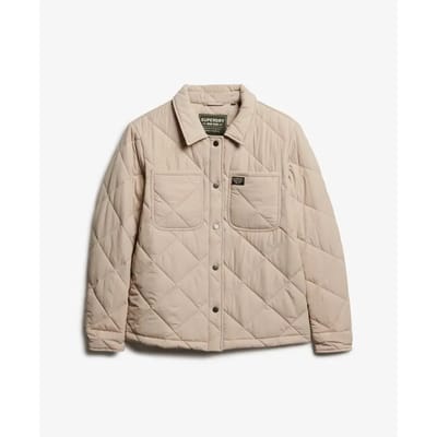 Superdry Doorgestikte Chore Liner Jas Brown Grootte: 44