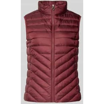 Slim fit bodywarmer met opstaande kraag