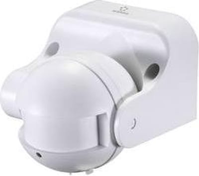 Renkforce 1362991 HF-bewegingsmelder Opbouw (op muur), Opbouw (op product), Wand 180 ° Relais Wit IP44