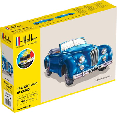 Heller Modelbouwpakket Militaire voertuigen - 56711 Talbot Lago Record - Starter Kit Plastic - 1:24 - Modelbouw