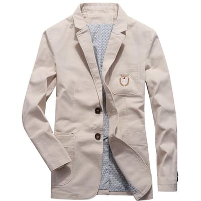 Lente en Herfst Nieuw Casual Pak Heren Jeugd Grote Maat Pak Heren Kleine Jas 4XL white