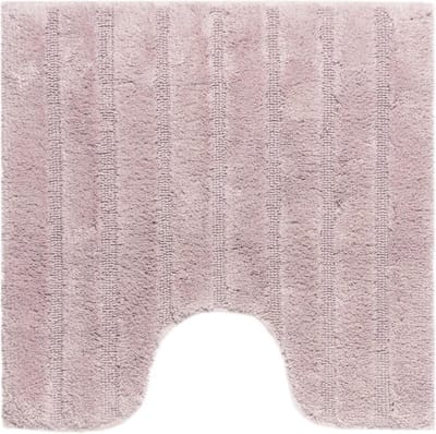 Casilin Toiletmat Vierkant - 59 x 59cm Havana - WC Mat met Uitsparing - Waterabsorberende Badmat - Wasbaar en Sneldrogend - 100% Katoen - Roze