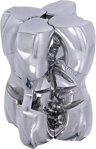 Metaal Puzzel - Hersenkraker - Mentale Uitdaging - Ontworpen door Genie - 12 x 4.5 x 7.5 cm - Zilverkleurig