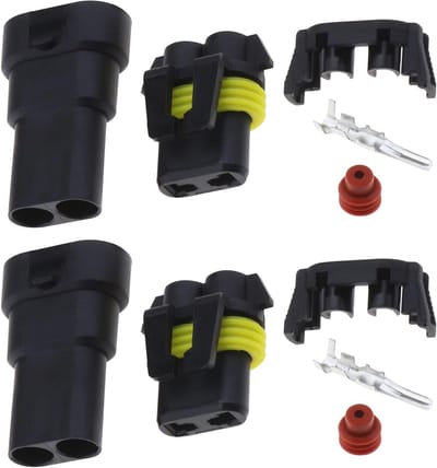 2 Sets 9006 HB3 HB4 Verlichting Adapter voor Vervangende Koplampen en Mistlampen, 2-Pin Connector voor Reparatie