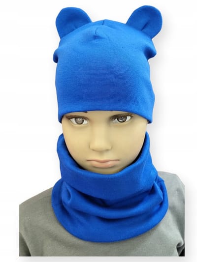 Dartomik Set - Muts en Sjaal - Met Oren - 46-50 cm - Chabrowy