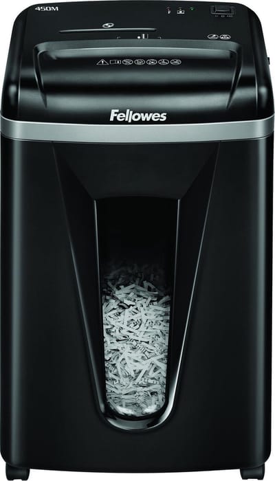 Fellowes Micro Cut Papiervernietiger P-5 – 9 Vel – Silent Shred – 22L – Shredder voor Kantoor & Thuis – Creditcards & CD’s