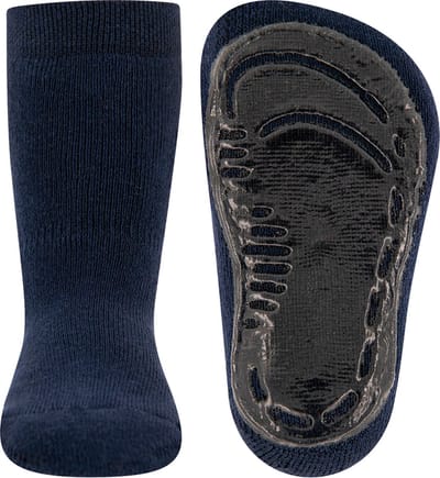 Antislip sokken effen donkerblauw-17/18