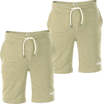 riverso Heren Short RIVMike 2 Pack regular/straight Groen XL Volwassenen Korte joggingbroek