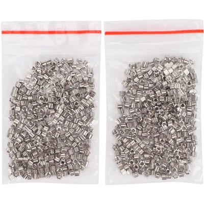 400 Pièces Écrous pour Lunettes Sans Monture 1.4 Capuchon d'Écrou Pièces Accessoires de Réparation de Lunettes gray