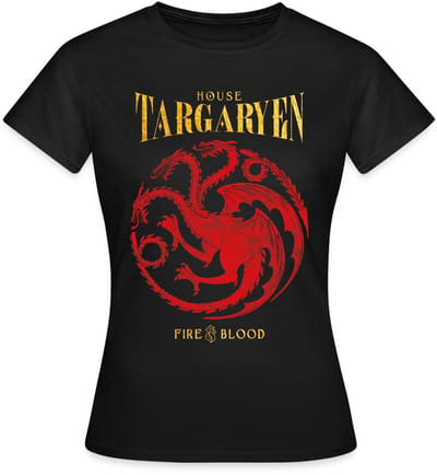 Game Of Thrones Huis Targaryen T-Shirt Dames