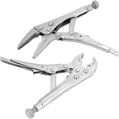 Verstelbare Locking Pliers Set van 2 Stuks met Hoge Koolstofstaal en Sterke Grip voor Diverse Klussen