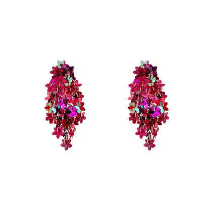 Go Dutch Label Oorknoppen Flowery Flow Burgundy