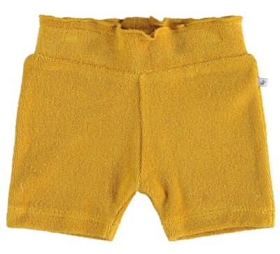 Ducky Beau kort badstof broekje maat 68 mineral yellow
