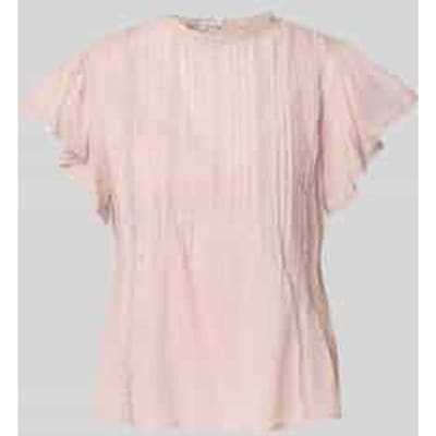 Regular fit blouse van puur katoen met ajourpatroon