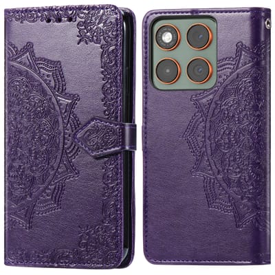 imoshion Hoesje - Geschikt voor Motorola Edge 70 - Mandala Bookcase - Paars