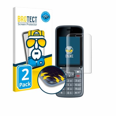 BROTECT - Screenprotector voor Gigaset SL800H Pro - Folie Beschermfolie transparant volledig dekking - 2 Stuks