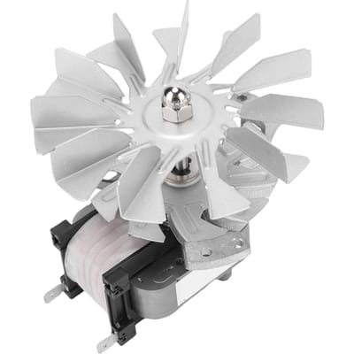 Moteur de four haute température avec ventilateur à 11 pales adapté pour Jakel 19003 7242 Four Séchoir Incubateur Aluminium white