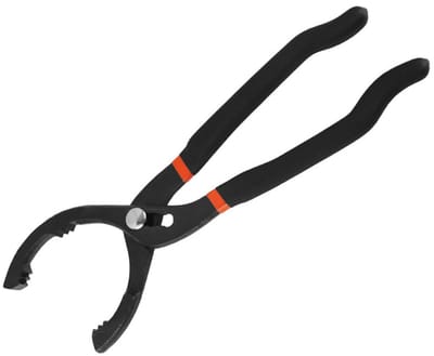 Dailygoods- Oliefilter Tang 30 cm - Verstelbaar - 3 Posities - Antislip Grip - Harde Staal - 2 Inch Bekwijdte - Oliefilter Sleutel