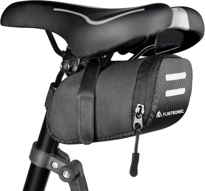 Mini Reflecterende Fietszadel Tas voor Mountainbikes en Racefietsen - Waterdicht, Ruimtebesparend en Lichtgewicht