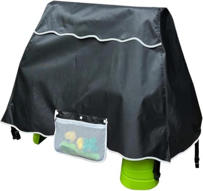 Watertafel Afdekking - Beschermhoes Speeltafel - Kinderspeelgoed Beschermen - Waterdicht en Stofdicht - 94 x 56 x 65 cm - Zwart