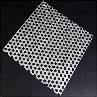Geperforeerde Plaat - Roestvrij Staal - Ventilatie en Bescherming - 304 Kwaliteit - 40x40cm - Zilver