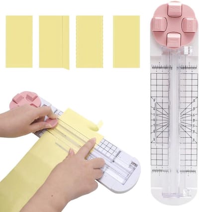 Papiersnijder voor scrapbooking en foto's - 4 snijwijzen - Rotatiesysteem - Handmatige snijmachine