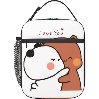 Bubu Dudu Panda En Brownie Beer Koppel Geïsoleerde Lunchtas voor Vrouwen Kinderen Draagbare Voedseldozen Thermische Lunchbox Tote One Size