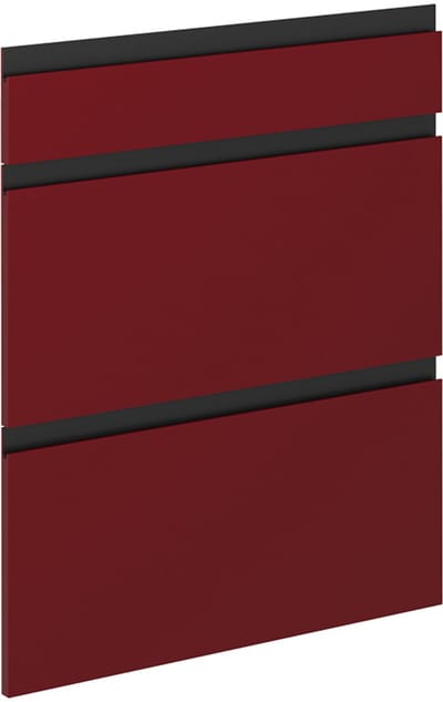 Vicco R-Line Keukenfront – 59.6 x 70.4 cm meubelfront voor de onderkast met lades Rood