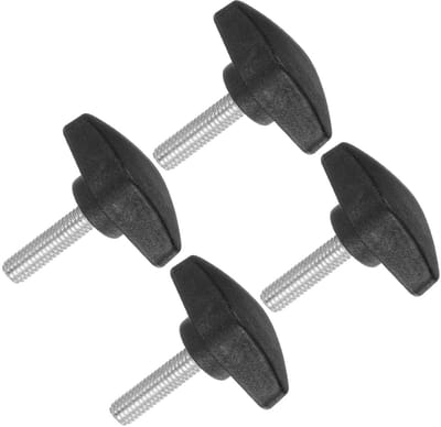 T Thumb Knoppen en Draaiknoppen M6 x 25mm, Kunststof Schroeven voor Machines en Gereedschap, Set van 4 Stuks
