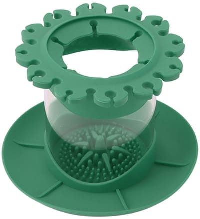 Dailygoods - Make-upborstelreiniger - Borstelreiniger voor Thuis - Afneembare Installatie - Groente - Waterafvoer - Geschikt voor Slaapzaal