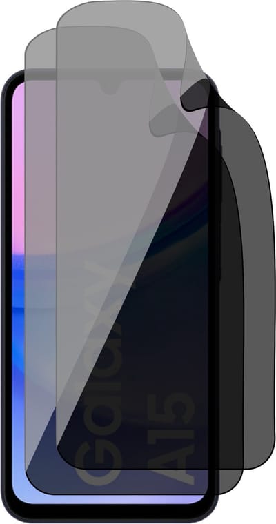 Privacy Screenprotector geschikt voor Samsung Galaxy A15 - 2x FlexGuard Screen Protector