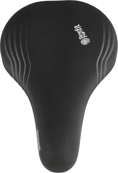 Comfortabel fietszadel voor dames - Royaal en breed zitvlak