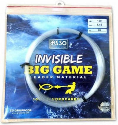 Asso Invisible Big Game 20 M Flurocarbon Transparant 1.15 mm