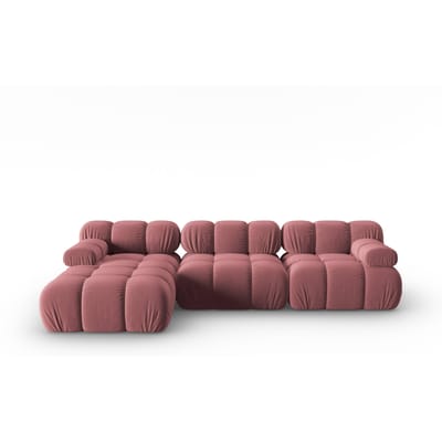 Modulaire-4-zitshoekbank Tropea links velvet | Milo Casa