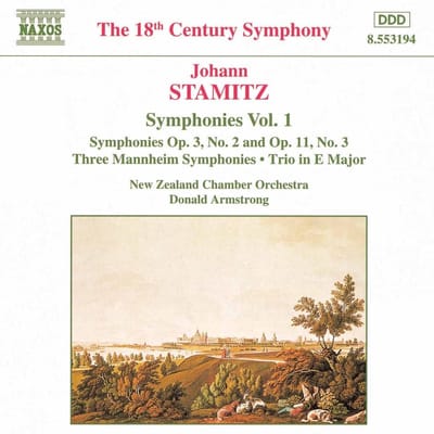 New Zealand Chamber Orchestra, Donald Armstrong - Stamitz: Symphonies 1 (CD)