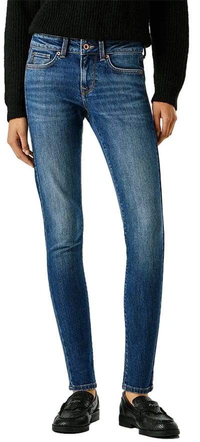 Pepe Jeans Soho Skinny Fit Lage Taille Jeans Blauw 31 / 30 Vrouw